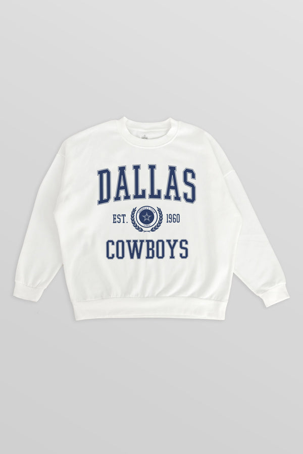 Gameday Couture DALLAS COWBOYS Timeless Triumph Fleece Crewneck Pullover