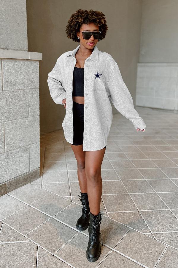 Gameday Couture DALLAS COWBOYS Way To Go Long-Sleeve Collared Overshirt