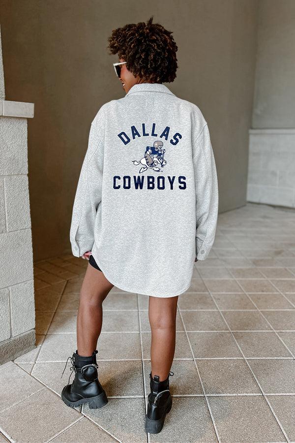 gameday couture DALLAS COWBOYS Way To Go Long-Sleeve Collared Overshirt