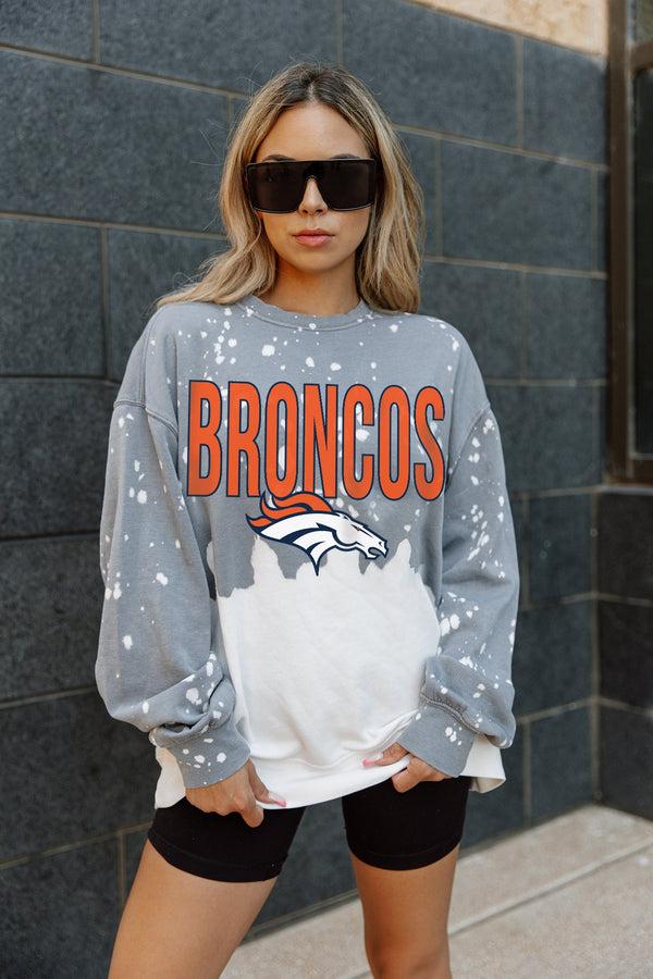 gameday couture DENVER BRONCOS CASUAL FAN LONG-SLEEVE FRENCH TERRY PULLOVER