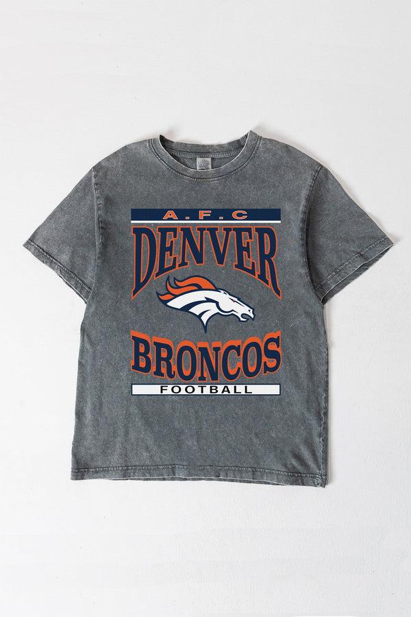 gameday couture DENVER BRONCOS CLASSIC GRIND WASHED RELAXED FIT TEE