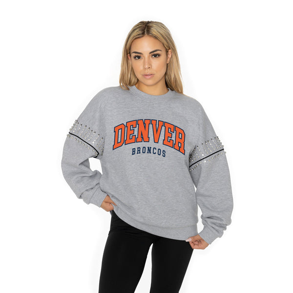 Gameday Couture DENVER BRONCOS Competitive Edge Jewel-Trim Pullover