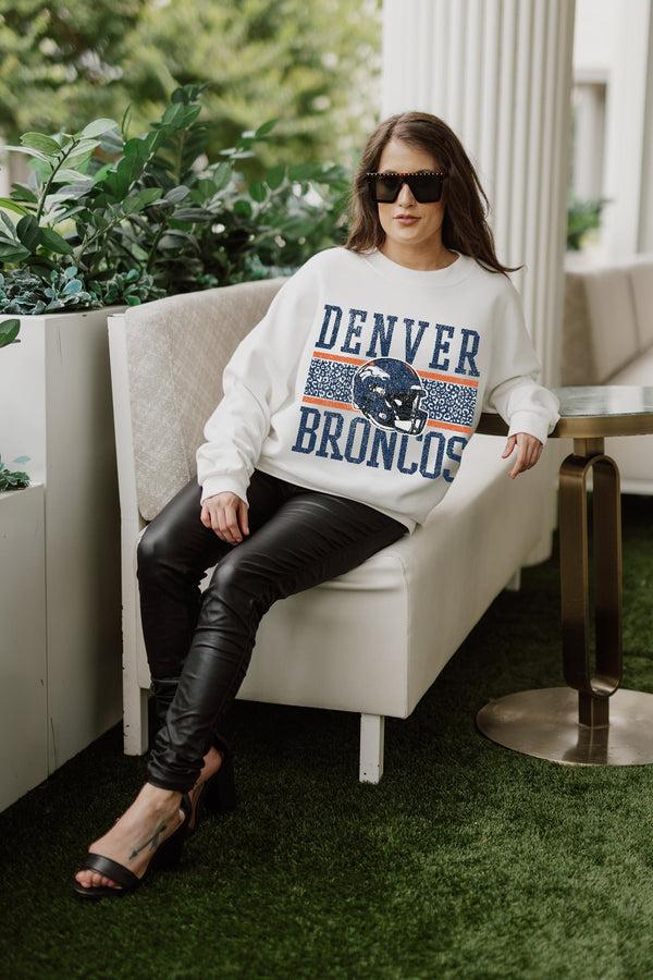 Gameday Couture DENVER BRONCOS Fair Catch Crewneck Pullover