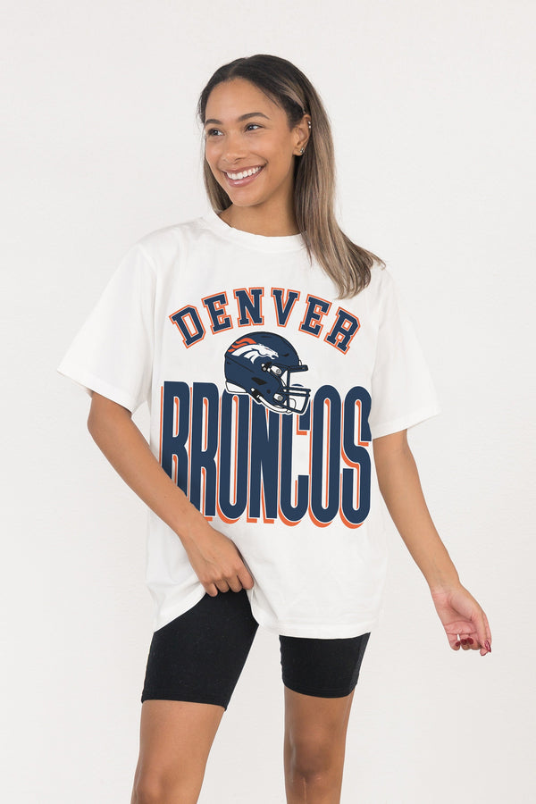 Gameday Couture DENVER BRONCOS FIERCE FOCUS WASHED RELAXED FIT TEE