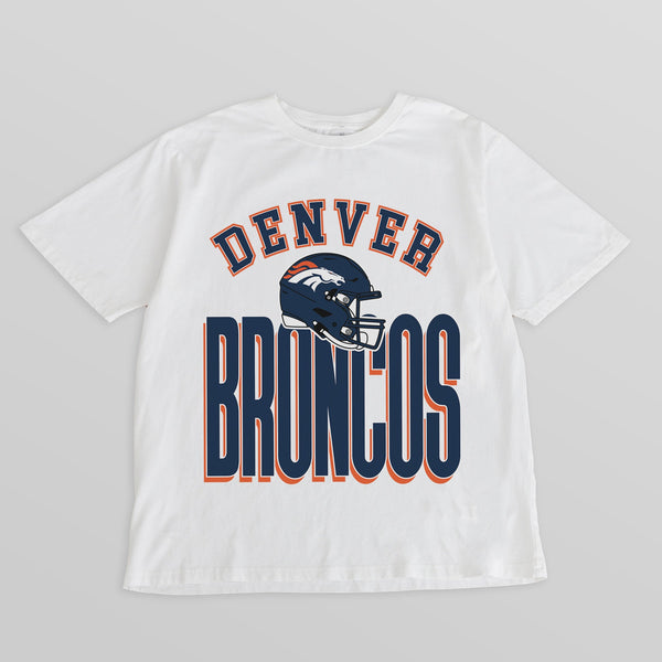 gameday couture DENVER BRONCOS FIERCE FOCUS WASHED RELAXED FIT TEE
