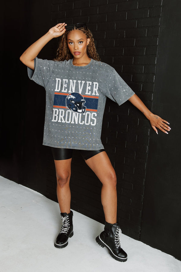gameday couture DENVER BRONCOS On The Ball Mini Rhinestone Tee