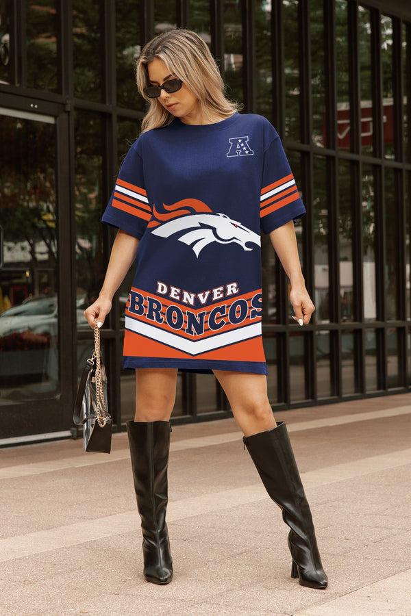 Gameday Couture DENVER BRONCOS PERFECT SCORE RETRO T-SHIRT DRESS