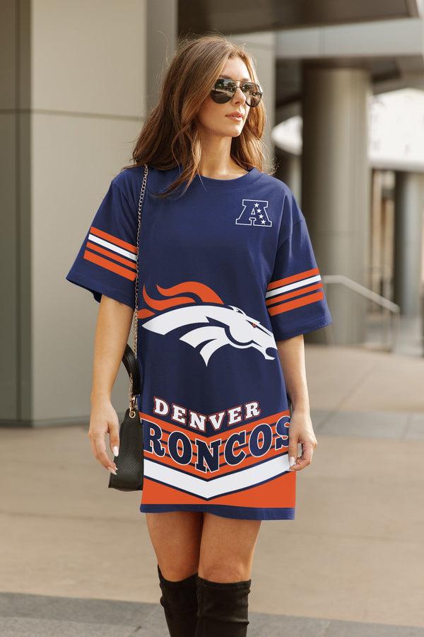 Gameday Couture DENVER BRONCOS PERFECT SCORE RETRO T-SHIRT DRESS