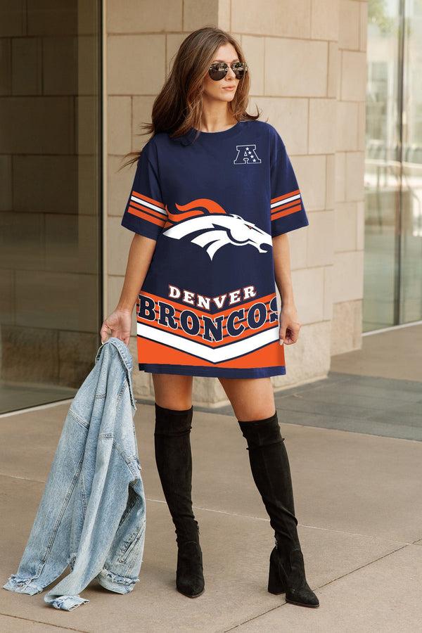 Gameday Couture DENVER BRONCOS PERFECT SCORE RETRO T-SHIRT DRESS