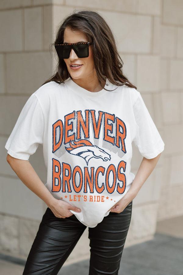 Gameday Couture DENVER BRONCOS Shakedown Oversized Crewneck Tee