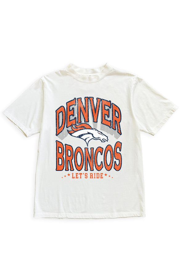 Gameday Couture DENVER BRONCOS Shakedown Oversized Crewneck Tee