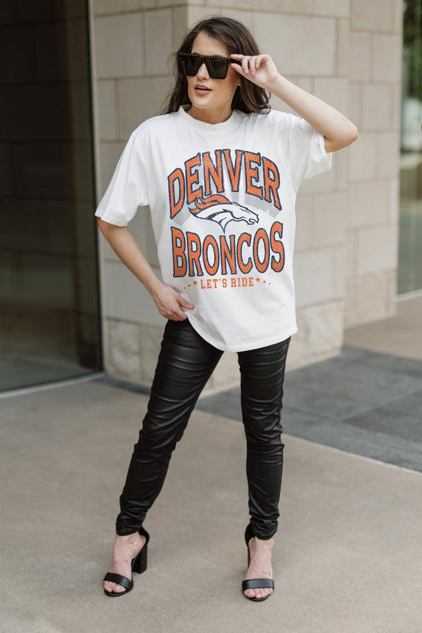 Gameday Couture DENVER BRONCOS Shakedown Oversized Crewneck Tee