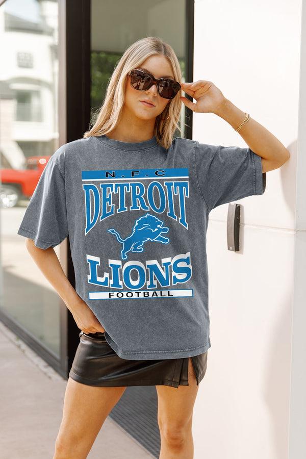 Gameday Couture DETROIT LIONS CLASSIC GRIND WASHED RELAXED FIT TEE
