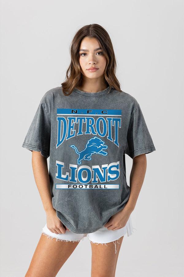 Gameday Couture DETROIT LIONS CLASSIC GRIND WASHED RELAXED FIT TEE