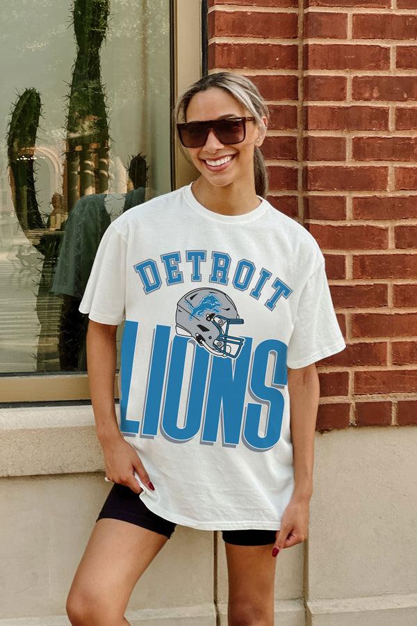Gameday Couture DETROIT LIONS FIERCE FOCUS WASHED RELAXED FIT TEE