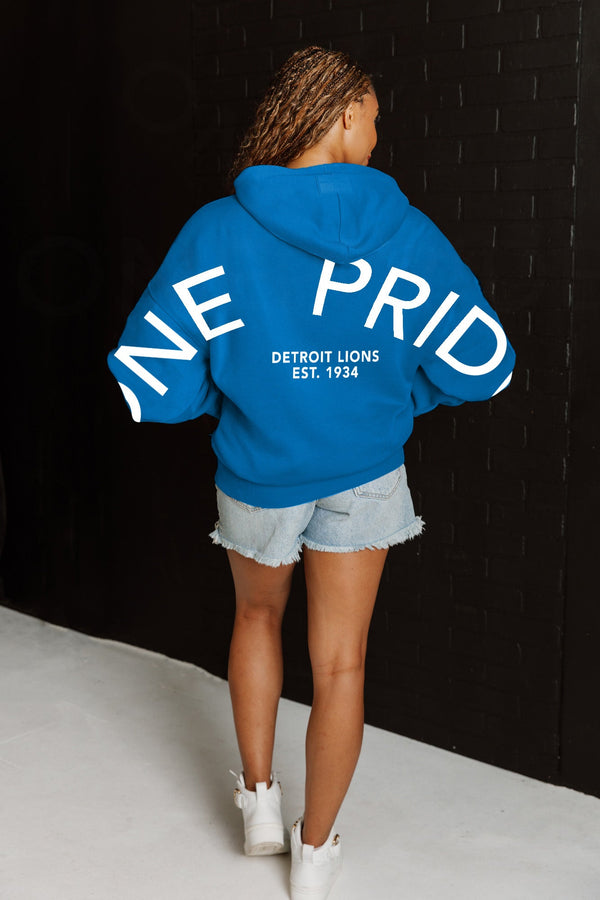 Gameday Couture DETROIT LIONS Never Stop Oversized Premium Hoodie