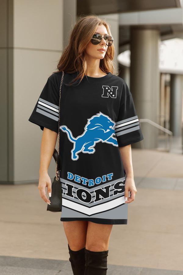 Gameday Couture DETROIT LIONS PERFECT SCORE RETRO T-SHIRT DRESS