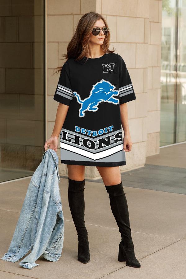 Gameday Couture DETROIT LIONS PERFECT SCORE RETRO T-SHIRT DRESS