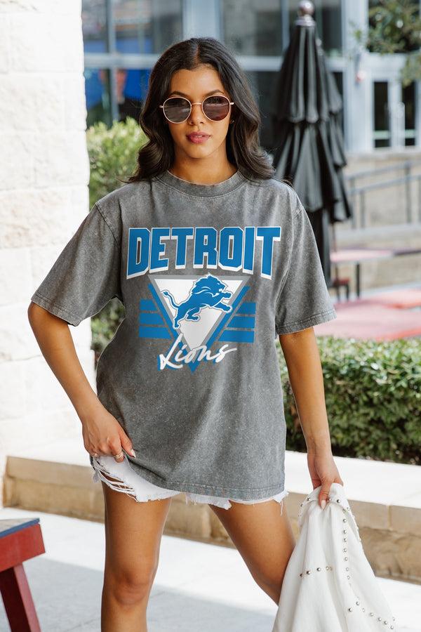 Gameday Couture DETROIT LIONS Play It Forward Oversized Crewneck Tee