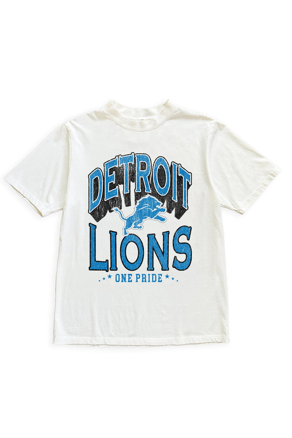 Gameday Couture DETROIT LIONS Shakedown Oversized Crewneck Tee