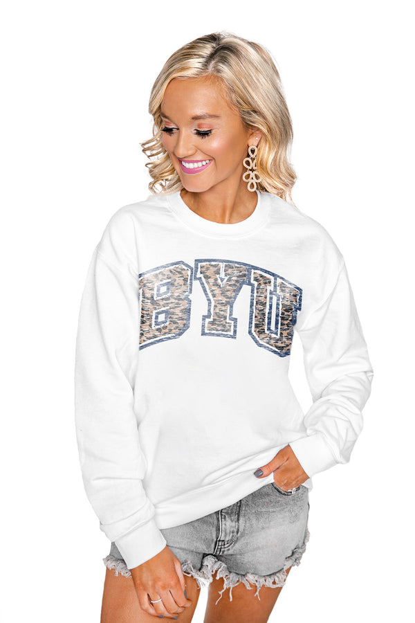 gameday couture BYU COUGARS Snap Crew Sweatshirt