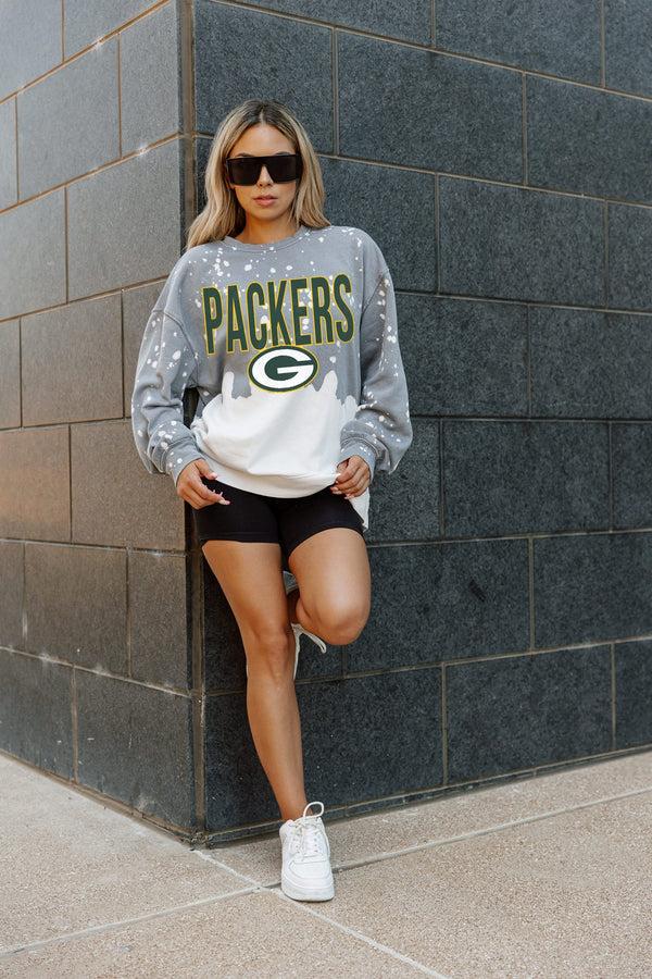 Gameday Couture GREEN BAY PACKERS CASUAL FAN LONG-SLEEVE FRENCH TERRY PULLOVER