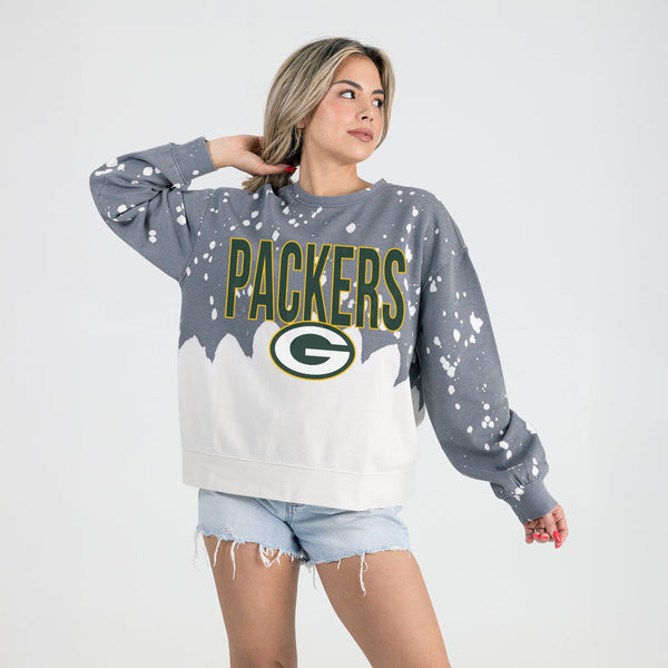 Gameday Couture GREEN BAY PACKERS CASUAL FAN LONG-SLEEVE FRENCH TERRY PULLOVER
