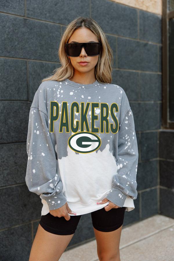 gameday couture GREEN BAY PACKERS CASUAL FAN LONG-SLEEVE FRENCH TERRY PULLOVER
