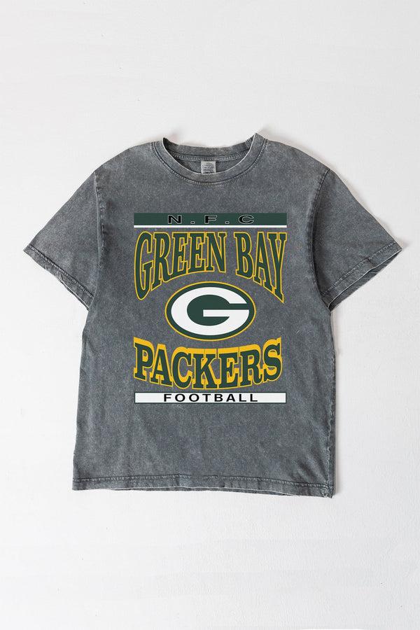 gameday couture GREEN BAY PACKERS CLASSIC GRIND WASHED RELAXED FIT TEE