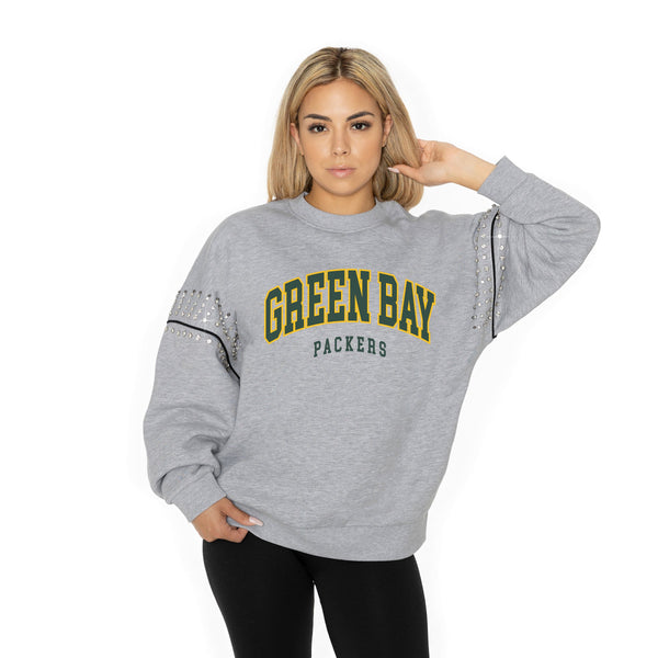 gameday couture GREEN BAY PACKERS Competitive Edge Jewel-Trim Pullover