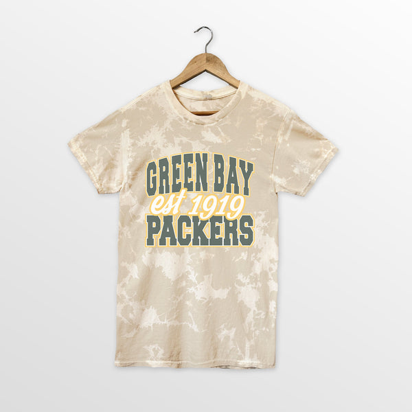 gameday couture GREEN BAY PACKERS DEEP ROOTS BLEACH WASH TEE