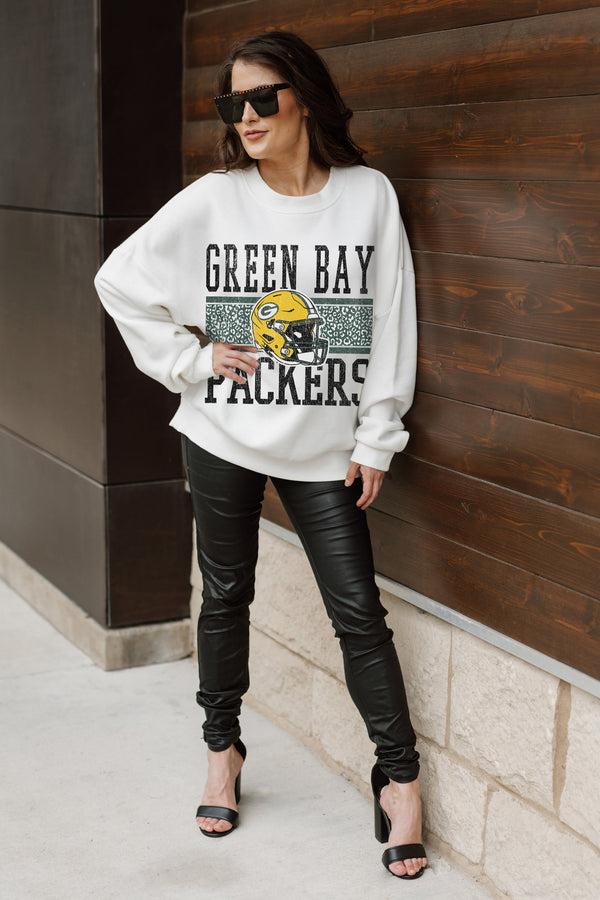 Gameday Couture GREEN BAY PACKERS Fair Catch Crewneck Pullover