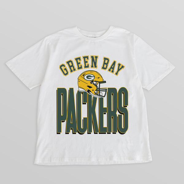 gameday couture GREEN BAY PACKERS FIERCE FOCUS WASHED RELAXED FIT TEE