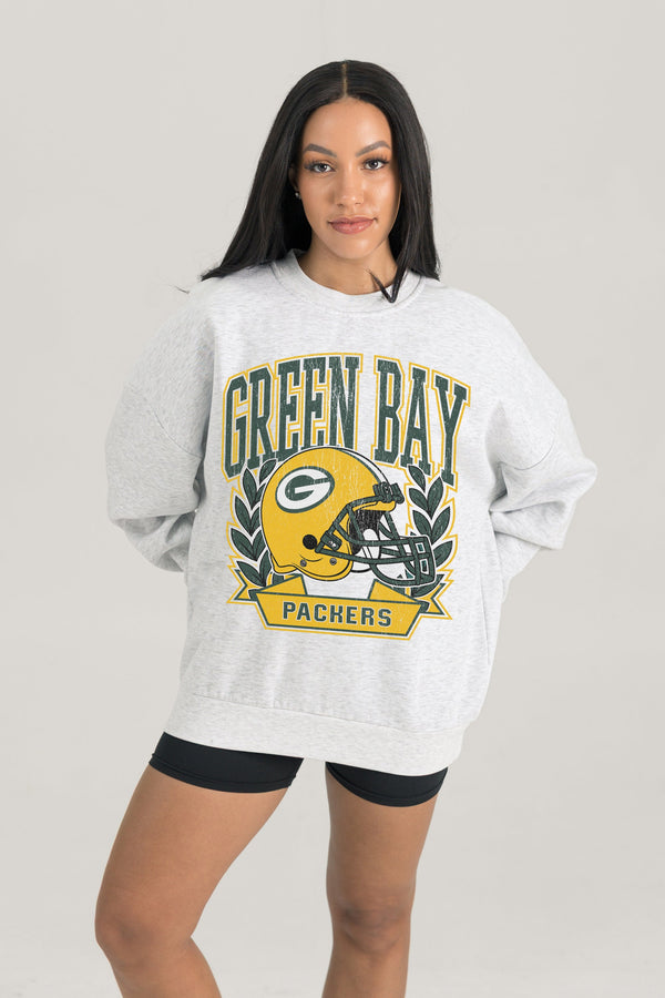 Gameday Couture GREEN BAY PACKERS Heritage Fleece Crewneck Pullover