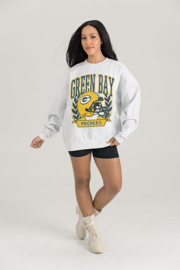 gameday couture GREEN BAY PACKERS Heritage Fleece Crewneck Pullover