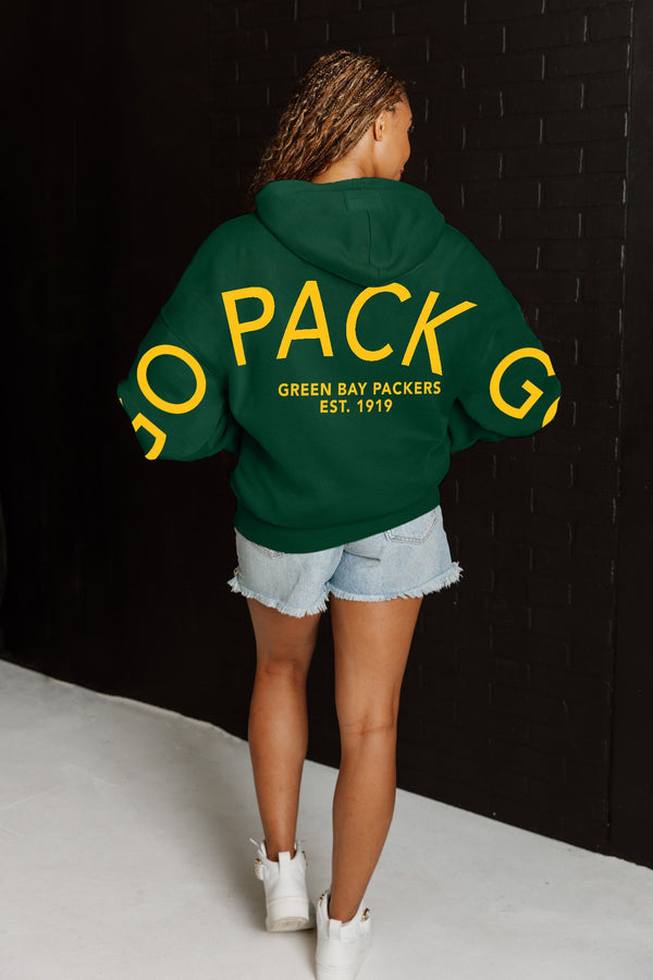 Gameday Couture GREEN BAY PACKERS Never Stop Oversized Premium Hoodie