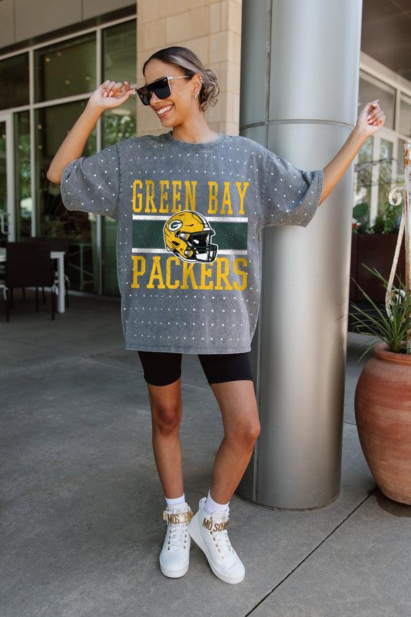 Gameday Couture GREEN BAY PACKERS On The Ball Mini Rhinestone Tee