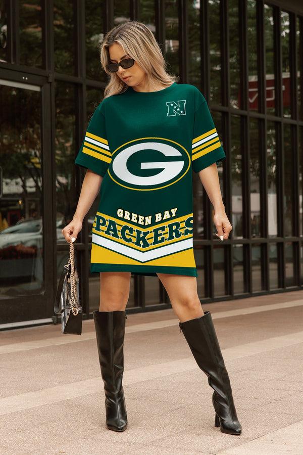 Gameday Couture GREEN BAY PACKERS PERFECT SCORE RETRO T-SHIRT DRESS