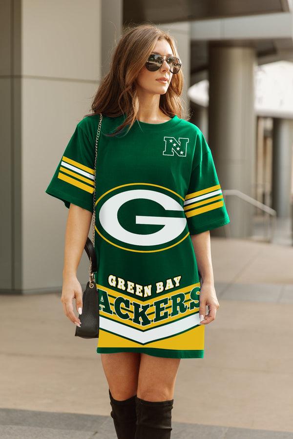 Gameday Couture GREEN BAY PACKERS PERFECT SCORE RETRO T-SHIRT DRESS