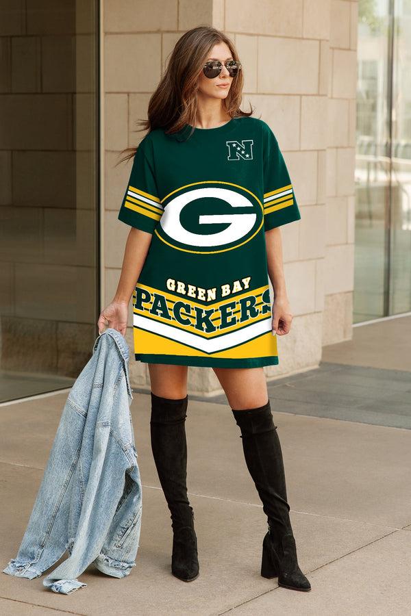 Gameday Couture GREEN BAY PACKERS PERFECT SCORE RETRO T-SHIRT DRESS
