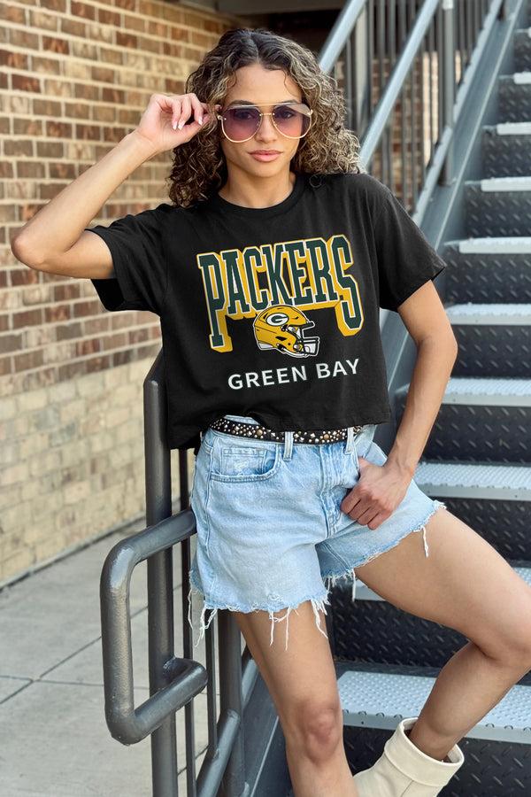 Gameday Couture GREEN BAY PACKERS PURE VICTORY CLASSIC CROP TEE