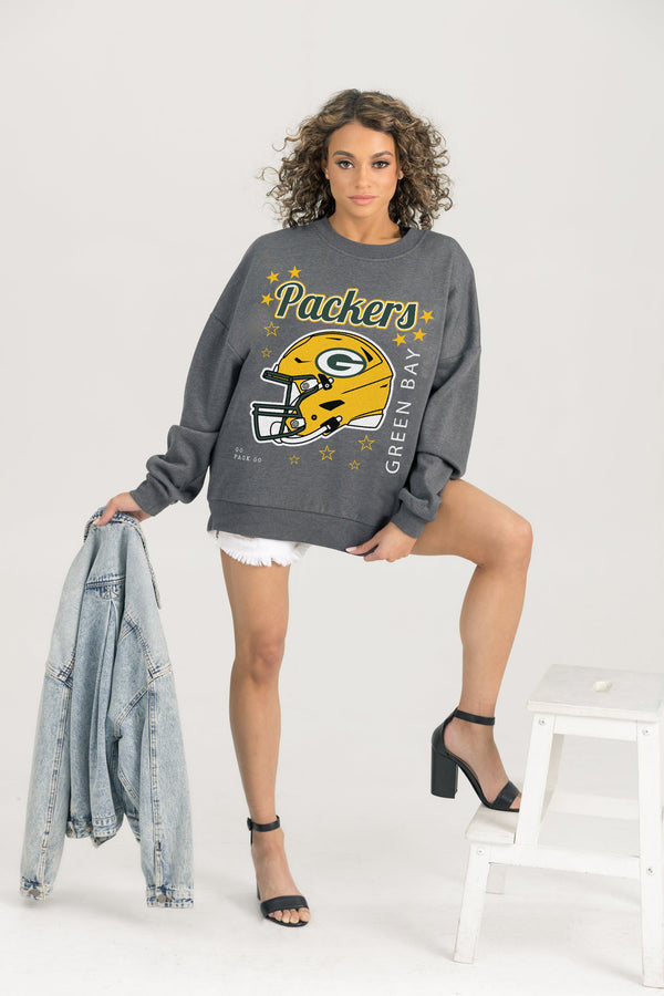 Gameday Couture GREEN BAY PACKERS Ready To Rumble Fleece Crewneck Pullover