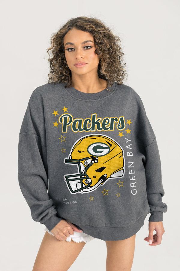 Gameday Couture GREEN BAY PACKERS Ready To Rumble Fleece Crewneck Pullover