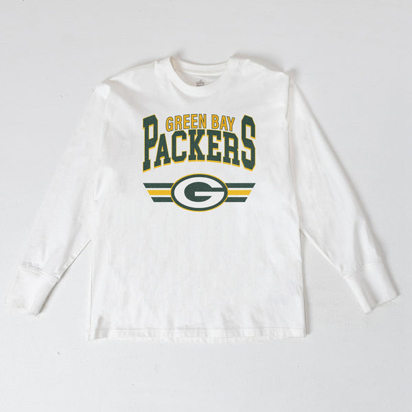 gameday couture GREEN BAY PACKERS SWIFT STRIKE ESSENTIAL RELAXED FIT LONG SLEEVE TEE
