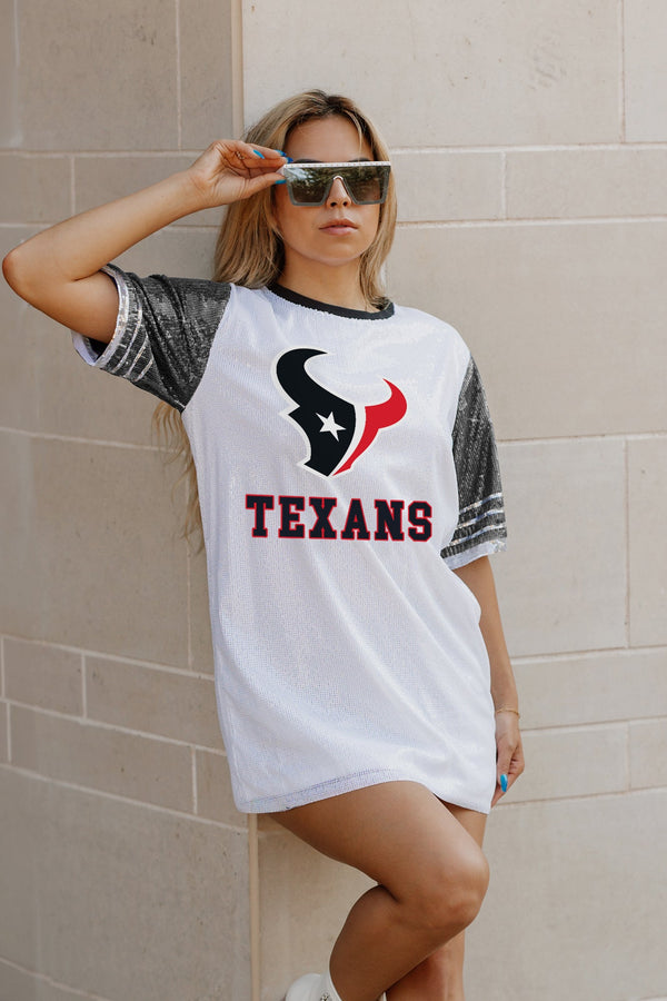 Gameday Couture HOUSTON TEXANS Bling It Sequined Jersey Dress