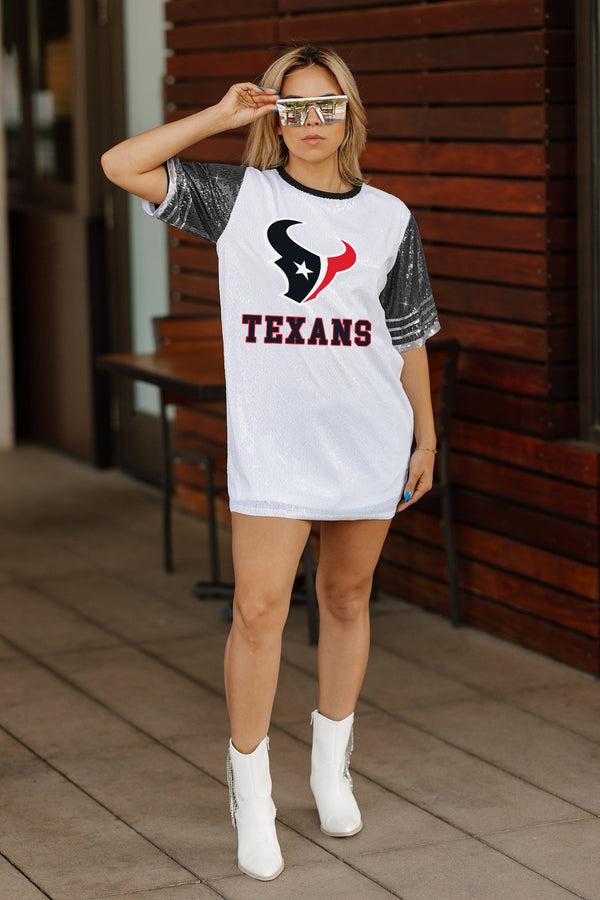 Gameday Couture HOUSTON TEXANS Bling It Sequined Jersey Dress