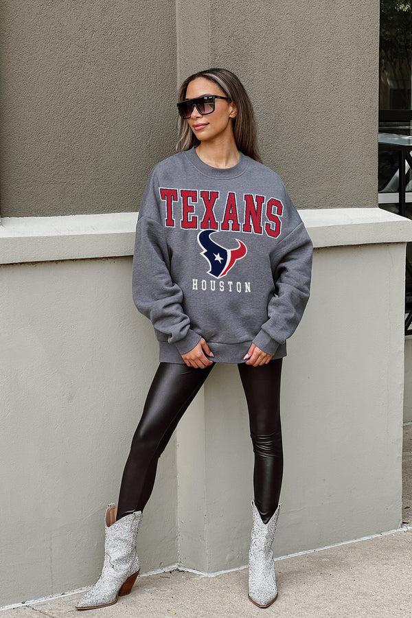 Gameday Couture HOUSTON TEXANS Bring The Energy Crewneck Pullover