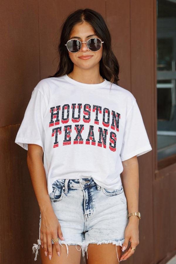 Gameday Couture HOUSTON TEXANS Claim To Fame Boxy-Fit Crop Tee