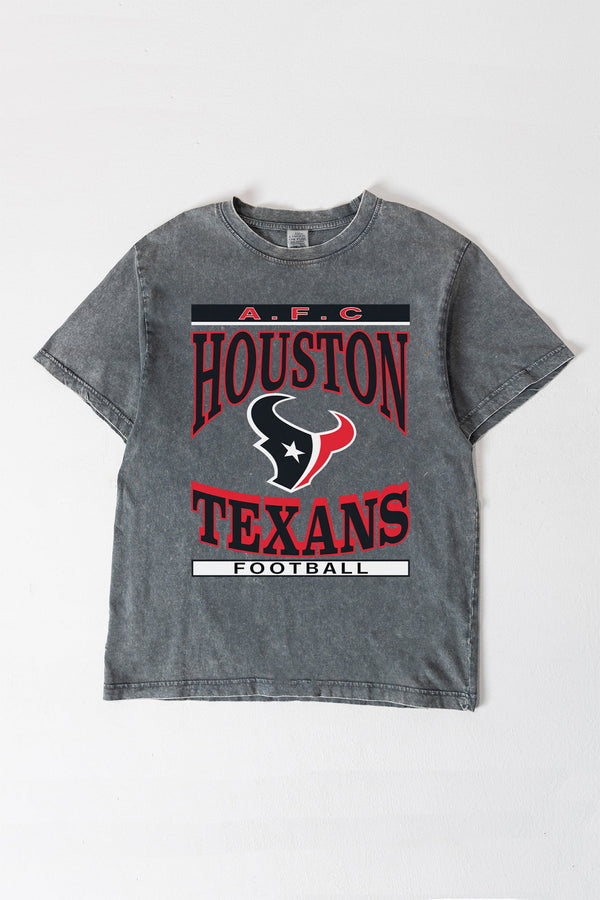 gameday couture HOUSTON TEXANS CLASSIC GRIND WASHED RELAXED FIT TEE