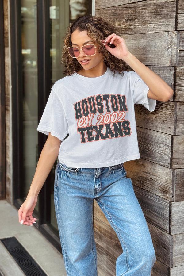 Gameday Couture HOUSTON TEXANS DEEP ROOTS BOXY FIT CROPPED TEE